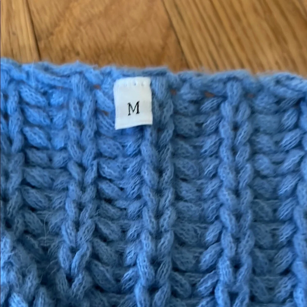 Amazon Blue Cardigan‎ with Gold Accents